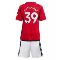 Dres Manchester United Scott McTominay #39 Domáci pre deti 2023-24 Krátky Rukáv (+ trenírky)